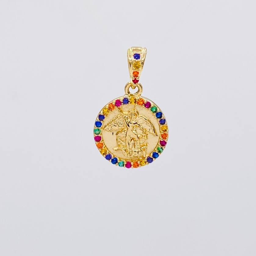 Dije San Miguel Arcángel 1.65g / 1.9cm Oro Amarillo 18K