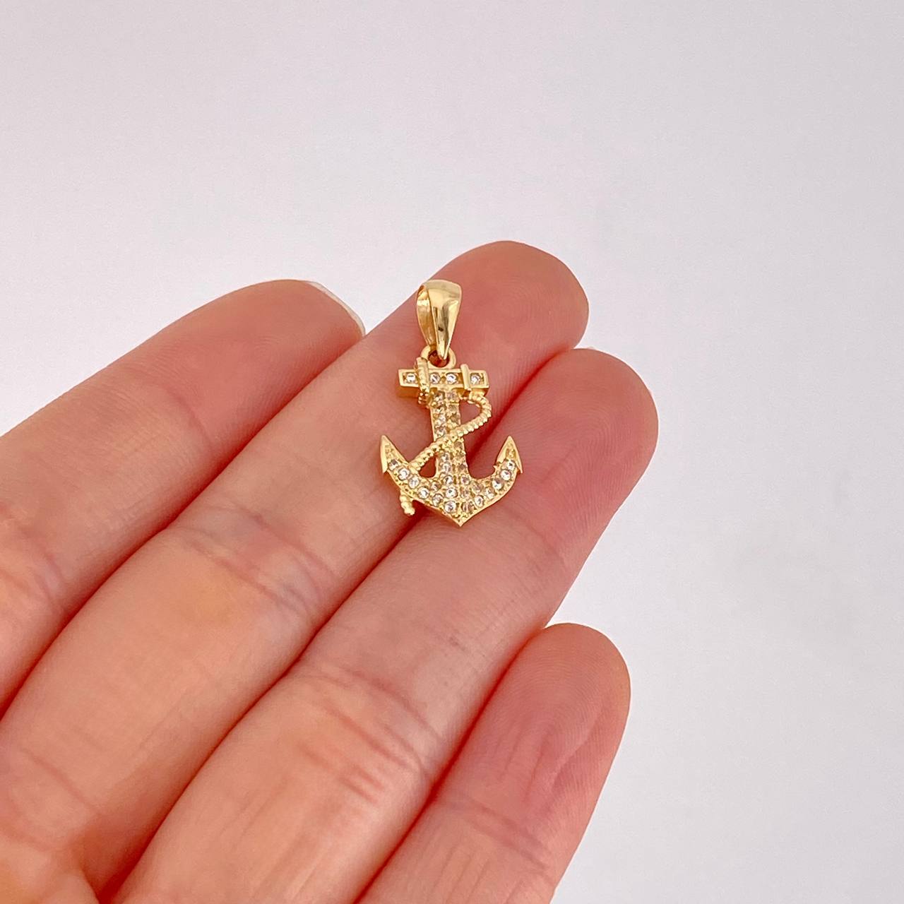 Dije Ancla 1.95g / 2.3cm Oro Amarillo 18K