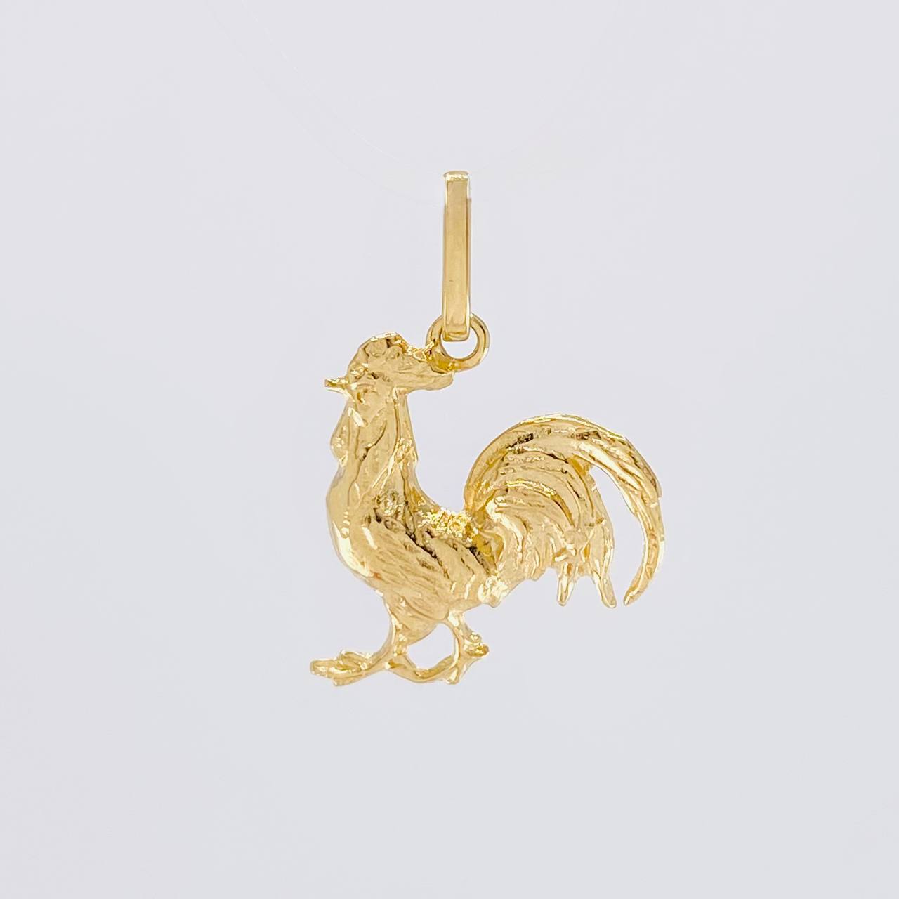 Dije Gallo 1.7g / 2.2cm Oro Amarillo 18K