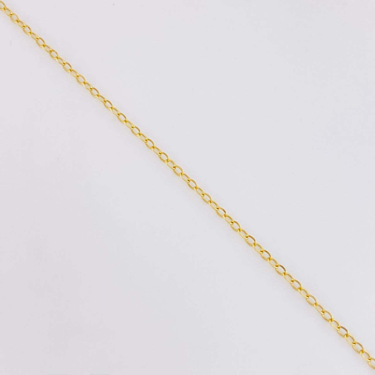 Set Cadena Aro Seguido + Dije Angel / 1.2g / 45cm Oro Amarillo 18K