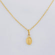 Set Cadena Aro Seguido + Dije Milagrosa / 1.2g / 45cm Oro Amarillo 18K