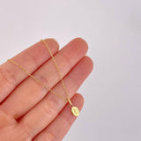 Set Cadena Aro Seguido + Dije Milagrosa / 1.2g / 45cm Oro Amarillo 18K