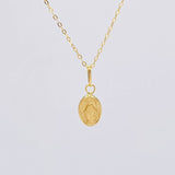 Set Cadena Aro Seguido + Dije Milagrosa / 0.95g / 45cm Oro Amarillo 18K
