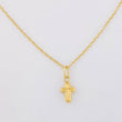 Set Cadena Aro Seguido + Dije Cruz / 1.15g / 45cm Oro Amarillo 18K