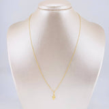Set Cadena Aro Seguido + Dije Cruz / 1.15g / 45cm Oro Amarillo 18K