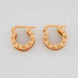 Candongas Rustica 3.95g / 1.5cm Oro Rosa 18K