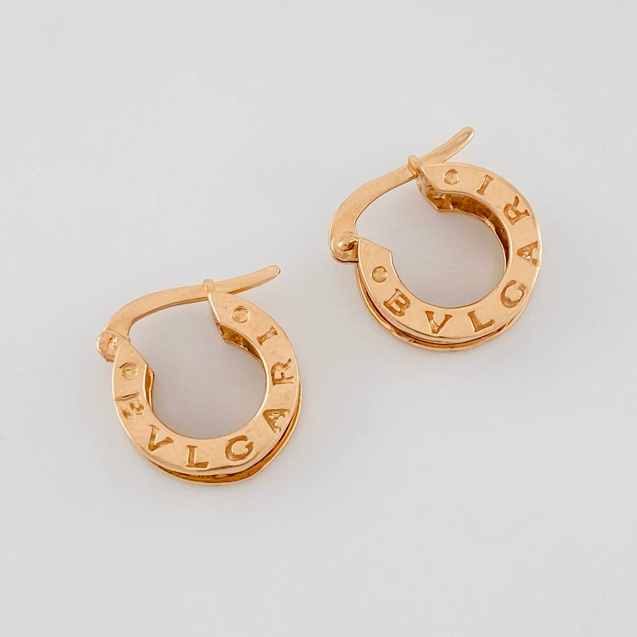 Candongas Rustica 3.95g / 1.5cm Oro Rosa 18K