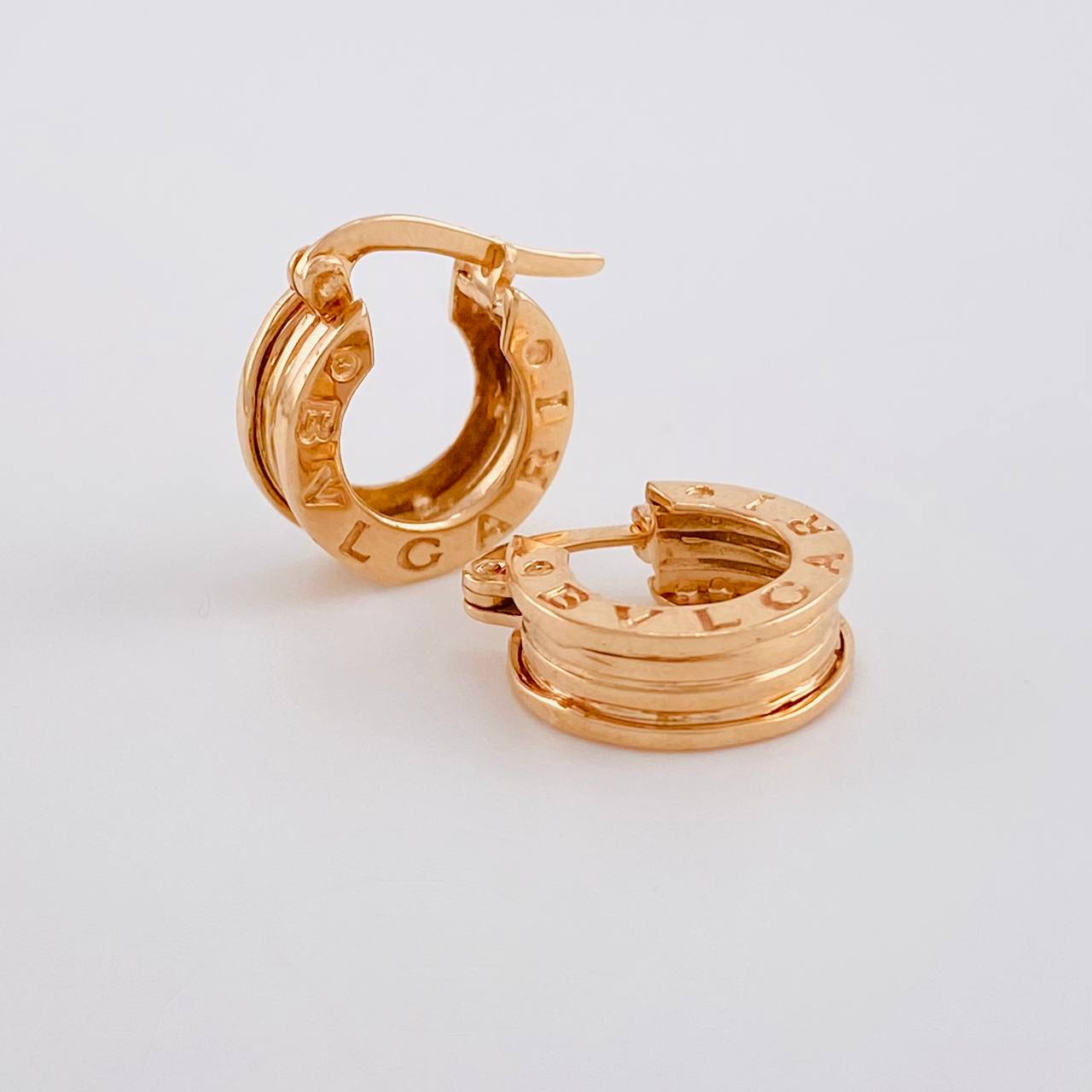 Candongas Rustica 3.95g / 1.5cm Oro Rosa 18K