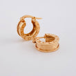 Candongas Rustica 3.95g / 1.5cm Oro Rosa 18K