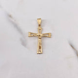 Dije Cruz Cristo 2.45gr / 3.5cm / Silueta Oro Amarillo 18K $