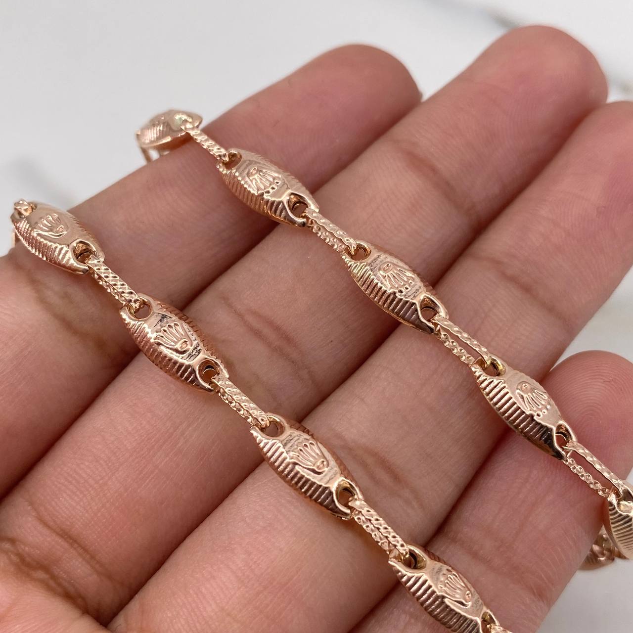 Cadena Rustica Corona RX 12gr / 60cm / 4.6mm Oro Rosa 18K $