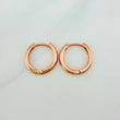 Candongas Aro Liso 2.4gr / 1.4cm / Oro Rosa 18K %