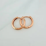 Candongas Aro Liso 2.55gr / 1.5cm / Oro Rosa 18K %