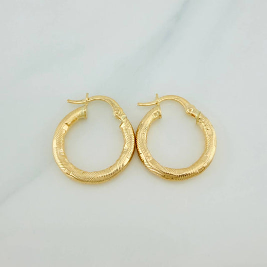 Candongas Sandra 1.7gr / 2cm / Oro Amarillo 18K %
