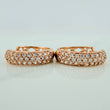 Candongas Triple Carril 4.75gr / 2cm / Oro Rosa 18K %