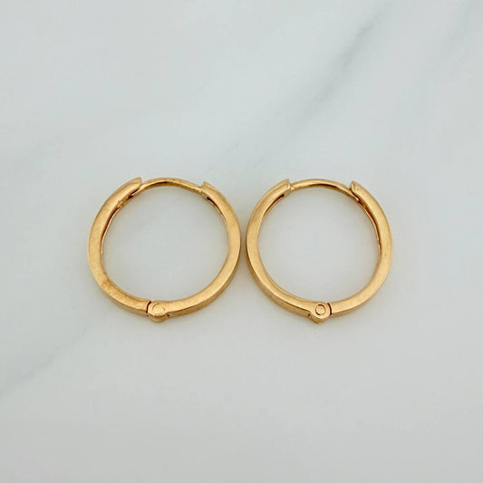 Candongas Carril 3gr / 1.7cm / Oro Amarillo 18K %