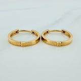 Candongas Carril 3gr / 1.7cm / Oro Amarillo 18K %
