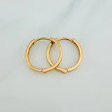 Candongas Carril 3gr / 1.7cm / Oro Amarillo 18K %