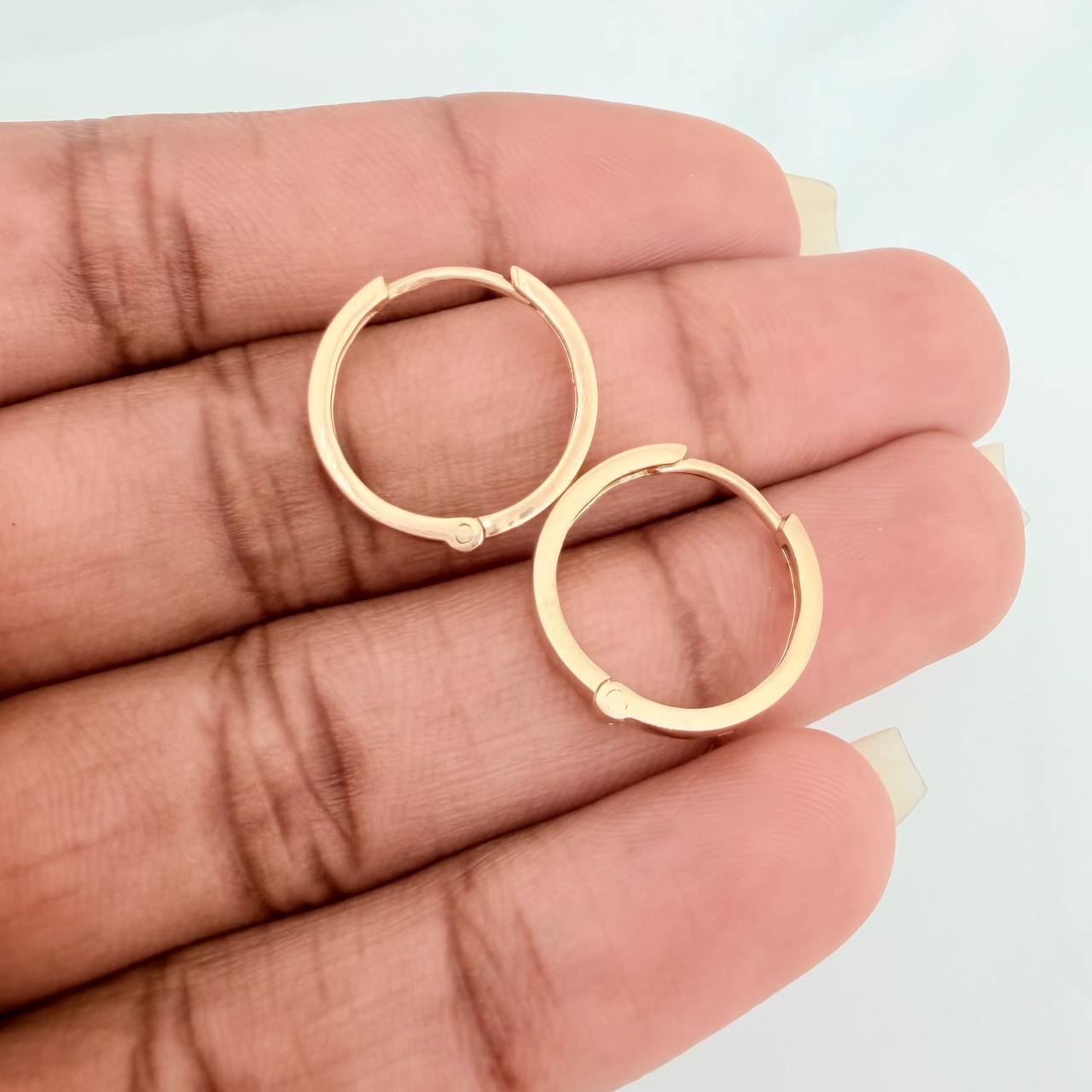 Candongas Carril 3gr / 1.7cm / Oro Amarillo 18K %