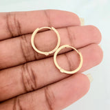 Candongas Carril 3gr / 1.7cm / Oro Amarillo 18K %