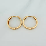 Candongas Carril 1.7gr / 1.4cm / Oro Amarillo 18K %