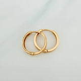 Candongas Carril 1.7gr / 1.4cm / Oro Amarillo 18K %