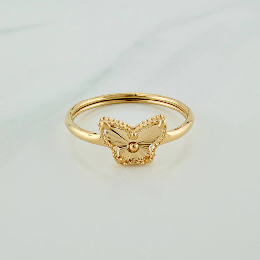 Anillo Mariposa 1.1gr / T4 1/2 / Oro Amarillo 18K %