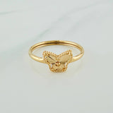 Anillo Mariposa 1.1gr / T4 1/2 / Oro Amarillo 18K %