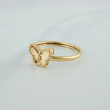 Anillo Mariposa 1.1gr / T4 1/2 / Oro Amarillo 18K %