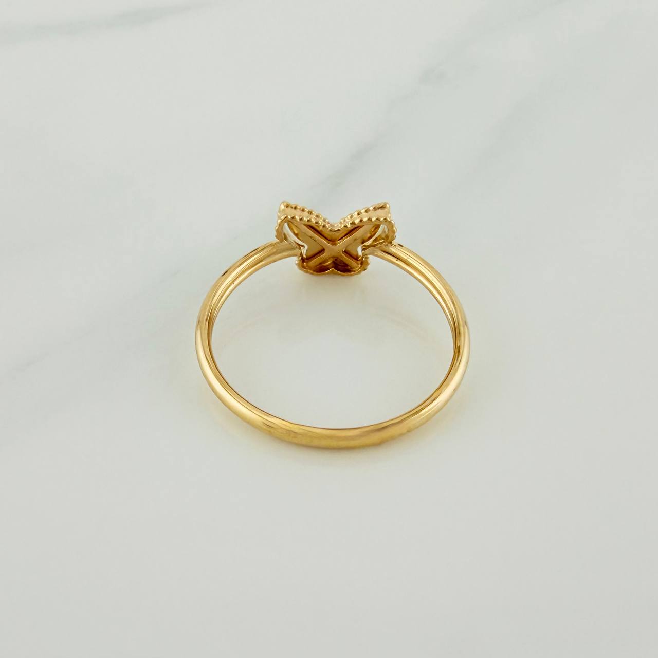 Anillo Mariposa 1.1gr / T4 1/2 / Oro Amarillo 18K %