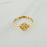 Anillo Trebol 1.1gr / T9 1/2 / Oro Amarillo 18K %