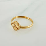 Anillo Trebol 1.1gr / T9 1/2 / Oro Amarillo 18K %