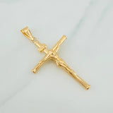 Dije Cruz Cristo 2.8gr / 5.3cm / Oro Amarillo 18K %