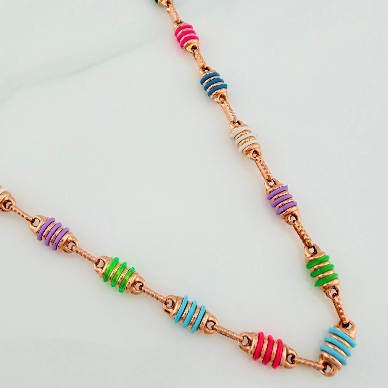 Cadena Barril 13.95gr / 64.3cm / 4.3mm Oro Rosa 18K %