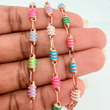 Cadena Barril 13.95gr / 64.3cm / 4.3mm Oro Rosa 18K %