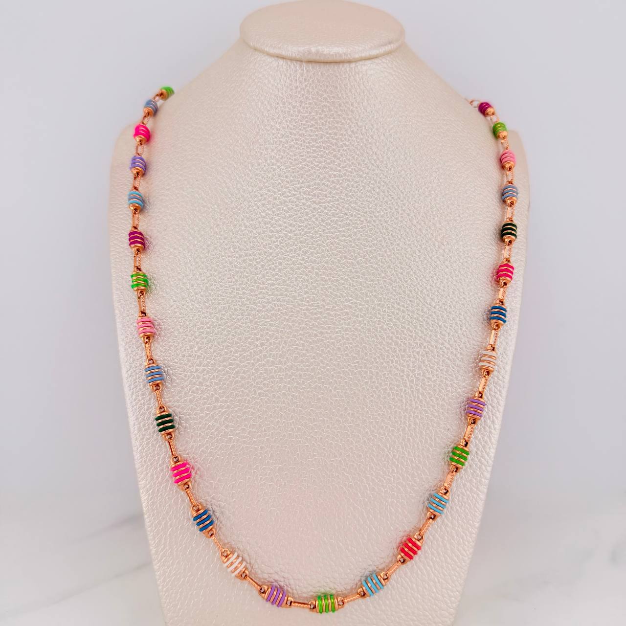 Cadena Barril 13.95gr / 64.3cm / 4.3mm Oro Rosa 18K %