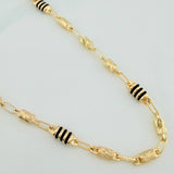 Cadena Rustica Cilindro 13.9gr / 62.2cm / 4.4mm Oro Amarillo 18K %