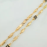 Cadena Rustica Cilindro 13.9gr / 62.2cm / 4.4mm Oro Amarillo 18K %