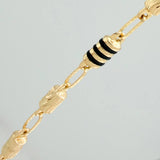 Cadena Rustica Cilindro 13.9gr / 62.2cm / 4.4mm Oro Amarillo 18K %