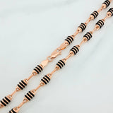 Cadena Rustica Barril 13.65gr / 64cm / 4mm Oro Rosa 18K %