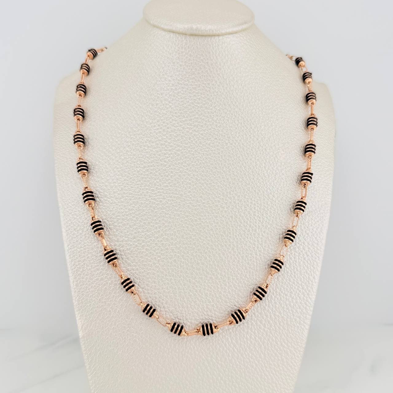 Cadena Rustica Barril 13.65gr / 64cm / 4mm Oro Rosa 18K %