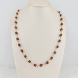 Cadena Rustica Barril 13.65gr / 64cm / 4mm Oro Rosa 18K %