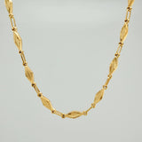 Cadena Rustica Rombos 12.2gr / 62.2cm / 4.1mm Oro Amarillo 18K %
