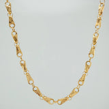 Cadena Rustica Espiga11.25gr / 62.4cm / 3.6mm Oro Amarillo 18K %