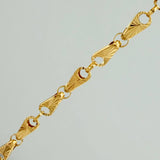 Cadena Rustica Espiga11.25gr / 62.4cm / 3.6mm Oro Amarillo 18K %