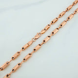 Cadena Rustica Tribal 13.85gr / 62.7cm / 3.6mm Oro Rosa 18K %