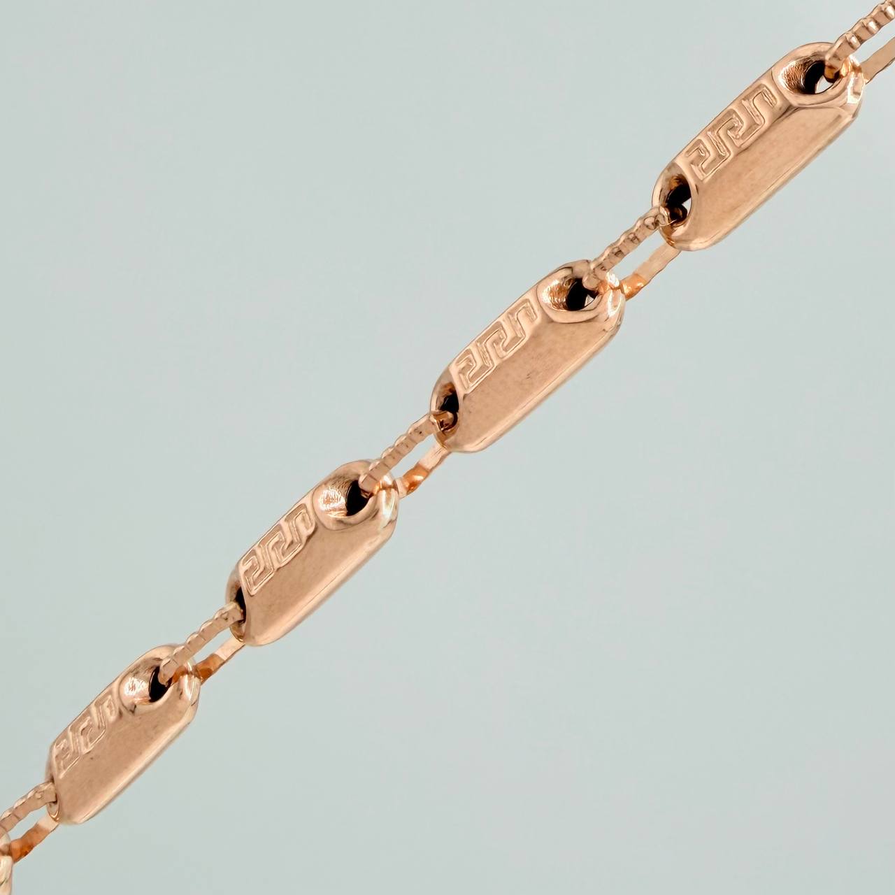 Cadena Rustica Tribal 13.85gr / 62.7cm / 3.6mm Oro Rosa 18K %