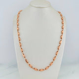 Cadena Rustica Tribal 13.85gr / 62.7cm / 3.6mm Oro Rosa 18K %