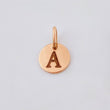 Dije Placa Letra A 0.9gr / 1.5cm / Oro Rosa 18K