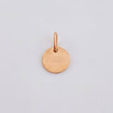 Dije Placa Letra L 0.9gr / 1.5cm / Oro Rosa 18K *